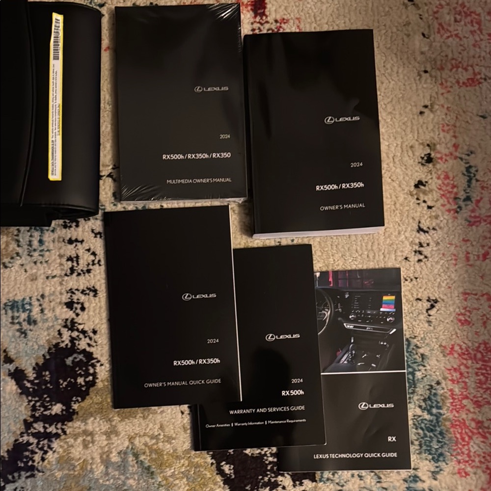 2024 Lexus RX350h / RX500 Owner's Manual Set